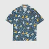 Luxury Designer Shirts Mens Fashion Geometric print bowling shirt Hawaii Floral Casual Shirts Men Slim Fit Short Sleeve Variety