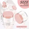 Lip Gloss 20Pcs 20ml Acrylic Round Clear Jars With Lids For Balms Creams DIY Make Up Cosmetics Samples Containers SetLip