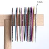3D DIY Nail Striping Tape Line مجموعة ملونة ملونة ملصقات ملصقات ملصقات متعددة الألوان DIY تصميم فن الأظافر Decoration307P9104743
