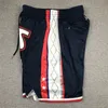 2022 Takım Basketbol Şort Sadece Don Giyim Spor Pantolon Cep Fermuar Sweatpants Kalça Pop Mavi Beyaz Siyah Mor Yeşil Kırmızı Adam Dikişli Boyut S-XXL