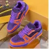 2022 Peacock Purple Thick Men Vulcanized Shoes Round Toe Shiny Rivet Lace-up Sneakers Women Casual Club Trainers Unisex Shoes MKJKK000002