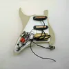 Mise à niveau de la configuration du pickguard de guitare précâblé SSH Yellow MINI Humbucker Pickups High Output DCR 4 Switch 20 Tones Plus