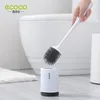 ECOCO – brosse de toilette à tête en Silicone, outil de nettoyage à vidange rapide, montage mural ou sur pied, accessoires de salle de bains 220511