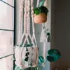 Andere tuinbenodigdheden macrame handgemaakte plantenhanger manden bloem potten houder balkon hangende decoratie geknoopte tillen touw thuisbenodigdheden