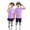 Roupas Defina as crianças para crianças adultos de jardim de infância para o jardim de infância uniformes uniformes escolares de algodão esportes de algodão Graduação PO FamilyClothing