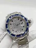 2 kolory męskie zegarki Sprzedaż fabryki niebieska zielona diamentowa ramka