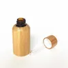 10ml Natural Bamboo Amber Glass Dropper Bottle For Essential Oils Eye Drops Travel Perfume Elegant Cosmetic Container