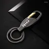 Porte-clés pour Kia Rio 3 4 5 Linia XLINE 2013 2014 2022 porte-clés en métal alliage boucle taille voiture porte-clés accessoires Emel22
