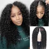 V DEL PERY UNI UNIL LIDE OUT AFRO KINKY CULLLY PEUR BEGERNING Friendly Thick 100% Human Hair Upgrade U Parts Wigs Body Wave For Women