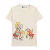 デザイナー女性Tシャツファッションラグジュアリーレター半袖男性夏のTシャツ高品質の通気性ピュアコットン26種類の選択肢のトップ