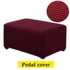 Stol täcker stretch soffa täcker fotpall fotstöd pedaler pall bänk kudde elastiska möbler skyddsavlägsnande slip coverchair