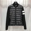 디자이너 mens knitted jackets 'nfc'프랑스 브랜드 다운 코트 패션 캐주얼 커플 복자 재킷 니트 레터 로고 파카