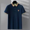 2023 High-End-Marke besticktes Kurzarm-Poloshirt aus Baumwolle für Herren T Koreanische Modekleidung Sommer-Luxus-Top M --- 5XL