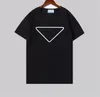 Роскошная повседневная футболка Новая мужская одежда дизайнерская футболка с коротким рукавом 100% хлопок высококачественная оптовая черно-белая футболка