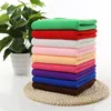 Towel 1pc Solid Color Soft Car Cleaning Microfiber Hair Hand Bathroom Towels Toalla Toallas Kitchen Wipe Table Drop Ship