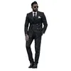 Herrdräkter Blazers Classic Black Stripe Men Tuxedos Double Breasted Loose Blazer Smart Casual Gentlemen Business Pants Setmen's