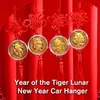 Decorazioni per interni Appendiabiti per auto in stile tradizionale cinese Anno della tigre Happy Lucky AccessoriInterni