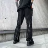 Streetwear Hip Hop Cargo Pants Men Woman 2021 Rashy Baggy Pockets Ribbon Joggers broek mannelijke Japanes stijl zwarte harembroeken G220507