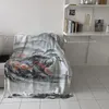 毛布中国のスタイルのインク絵画ベッド用の毛布マイクロファイバーフランネル暖かいソファベッドベッドカバーギフト
