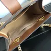 Bakken hangslot schoudertas ontwerper handtassen crossbody tassen vrouwen modeketen handtas twee maten tote luxe kruispunttas