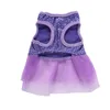 Dog Apparel Ruffle Dress I Love Mommy Pattern Print Style Skirt Puppy Spring Summer Vest Comfortable Pet Clothes Supply