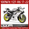 TRABALIFICAÇÃO DE INJEÇÃO PARA YAMAHA YZF R6 R 6 600 CC YZF-600 2017 2018 2019 20 21 22 Corpo 119No.4 YZF-R6 YZFR6 17 18 19 2020 2021 2022 YZF600 2017-2022 OEM Fearding White prateado blk