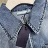 Women Jackets Denim Mujer Capas cortas Autumn Spring Style Slim For Lady Jacket Designer Costa con letras de botones Clásica S-XL