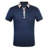 Luxury Casual mens T shirt breathable polo Wear designer Short sleeve T-shirt 100% cotton high quality wholesale black and white size M-3XL @02