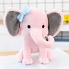 Obiekty dekoracyjne Figurki 1 pc Cute Cartoon Elephant Z Długi Nos Pluszowa Lalka Baby Sleep Zabawki Dla Dzieci Prezent Miękka Poduszka Sofa Pillow GIF