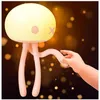 Night Lights Silicone Jellyfish Lamp Multi-functional Usb Rechargeable Cute Mini Crib Bedroom Sleep Eye Care Atmosphere Light