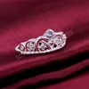 925 Sterling Silver AAA zircon Crown Ring Classic For Women Fashion Wedding Engagement Party Gift Charm Jewelry