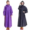 Womens Raincoat Adult Size Long Cover Camping Suit Rain Coat Windbreaker Poncho Cover Gear Capa Chuva Outdoor Rainwear 50KO173 T200117