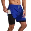 Curtos de corrida homens de verão Treinando esportes Homme Fitness Gym Quick Dry Workout Jogging Basketball Gymwearning