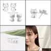 Boucles d'oreilles bijoux Todorova mode chat mignon pour les femmes à la mode petit animal femme minimaliste accessoires1 livraison directe 2021 Yuweq