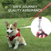 Hondenkragen ontleent schattig harnas verbeterde tractie touw training zachte gaas borst riem verstelbare buitenkat en wandelropedog