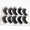 False Eyelashes 5 Pairs 3D Mink Handmade Full Strip Lashes Luxury Makeup Lash Maquiagem Extension