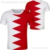 Bahrain T-skjorta gratis skräddarsydd namnnummer Print PO Red Bhr Country T-shirt BH Bahrain Diy Arab Arabic Nation Flagkläder 220702