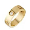 Liebesring Herrenring Diamant Luxusschmuck Titanstahl Gold Silber Rose Größe 5 6 7 8 9 10 11 mm Verblasst nicht Nicht allergisch Band des227Z