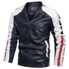 Maxulla Men Кожаные куртки повседневная мотоцикл PU куртка мужская одежда Slim Fit Biker Кожаные куртки 5xl L220801