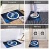 Teppiche Millwall FC Home Polyester-Fußmatte, Teppich, Matte, Fußpolster, rutschfest, für Staub, Eingang, Küche, Schlafzimmer, Balkon, CartoonCarpets2351