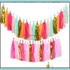 Party Decoration Event Leveringen Feestelijke Home Garden Ll The Paper Tassel Garland Fringe Wedding Birthday Dec IV IV IV