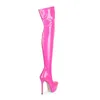 Boots New Pointed Waterproof Platform Thin High Heels Knee Length Fashion Sexy Large Women's 220722