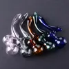 Unique Retro Glass Pipe Hitter Smoking Hand Pipe 6.3 Inch Oil Dab Burner Pipes Multiple Colors Smoking Pipes