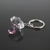 50pcs Baby Girl Douche Faveurs Pink Crystal Pacificier Chain de clé NOUVELLE-NÉRENNE First Communion Party Giveaways