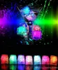 Светодиодный ледяной куб многоцветный флэш -ночные светильники Жидкий датчик воды Погрузка на рождественское свадебное клуб украшения световой лампы B0713DX