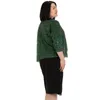 Outerwear Women's Plus Size & Coats Fierte Women Cardigan Nly3538 Temporary Shed Three Quarter Sleeve Seasonal Bright Black Green