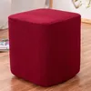 Cuboid Rectangle Ottoman Chair Footstool Seat Storage Slipcover Protector Sofa Foot Stool Covers Waterproof 1pc 220615