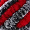 Beanie/Skull Caps Russian Fur Hat 100% Natural Genuine Rex Cap Knitted Hats For Winter Women Beanies Bone Warm Pineapple CapBeanie/Skull Chu