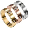 Nuovo anello di marca di moda Fedi nuziali in acciaio inossidabile Gioielli per il regalo degli amanti