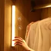 Night Lights Light Motion Sensor Wireless USB Rechargeable Kitchen Wardrobe Lamp Staircase Closet Room Aisle LightingNight